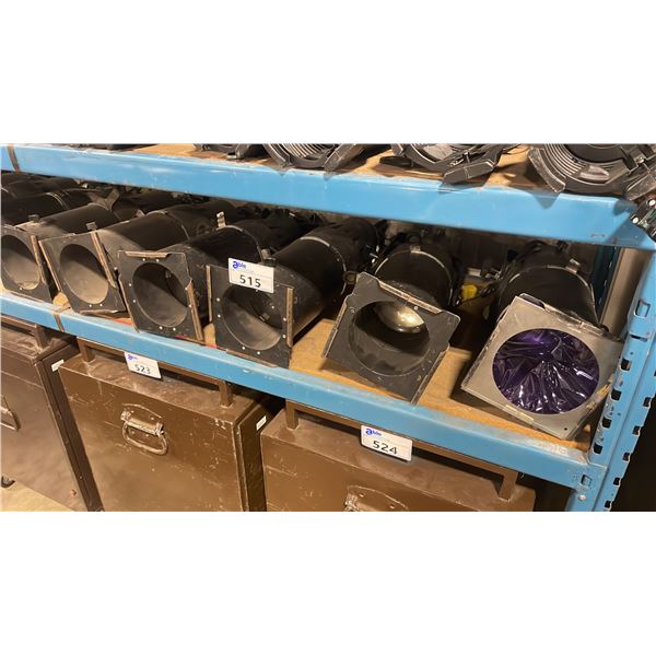 5 COLORTRAN ADJUSTABLE PROFESSIONAL STAGE LIGHTS WITH C-CLAMPS