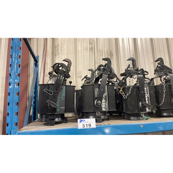 5 STRAND LIGHTING PROFESSIONAL STAGE FLOOD LIGHTS WITH C-CLAMPS