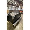 Image 2 : MKE 4 STATION STAINLESS STEEL / BLACK ELECTRIC COMMERCIAL MOBILE BUFFET TABLE WITH SNEEZE GUARD &
