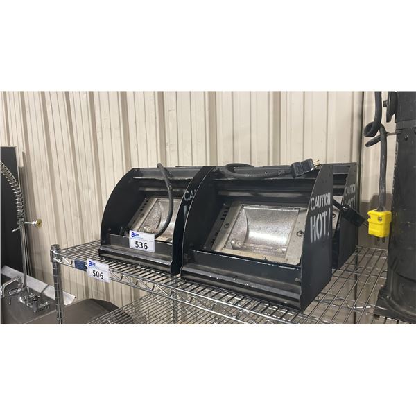 4 BLACK PROFESSIONAL ELECTRIC STAGE FLOOD LIGHTS