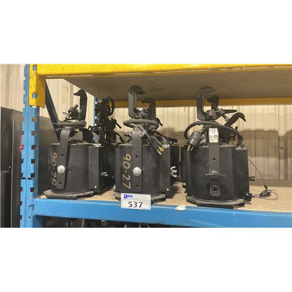 9 STRAND STYLE LIGHTING 6" PROFESSIONAL STAGE SPOT LIGHTS WITH C-CLAMPS