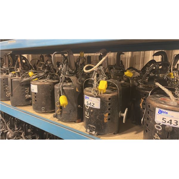 6 VARIOUS 6" PROFESSIONAL STAGE SPOT LIGHTS WITH C-CLAMPS
