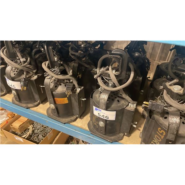 6 ALTMAN LIGHTING 6" PROFESSIONAL STAGE SPOT LIGHTS WITH C-CLAMPS