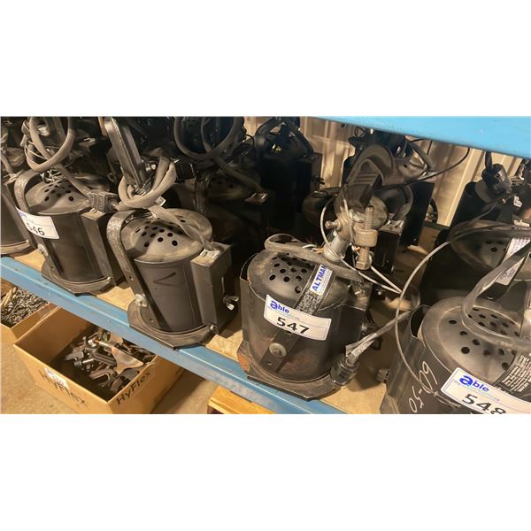 6 ALTMAN LIGHTING 6" PROFESSIONAL STAGE SPOT LIGHTS WITH C-CLAMPS