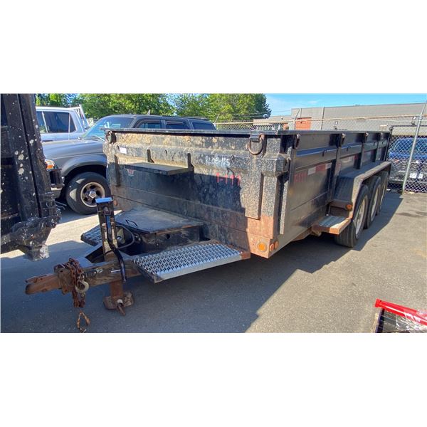 2009 LOAD TILT DECK TRAILER, BLACK, VIN 2BGP1109691067946,