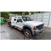 Image 4 : 2006 FORD F550 XL SUPERDUTY, 2DR DUMP TRUCK, WHITE, VIN 1FDAW56Y76EC51330,