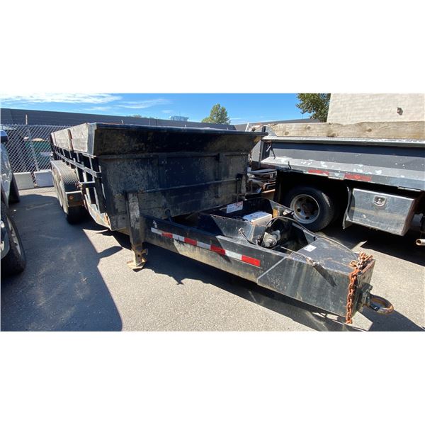 2018 CANADA TRAILERS MANUFACTURING DUMP TRAILER, BLACK, VIN 2CPUSE3J7JA030943,