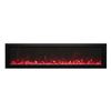 Image 2 : REMII 102765-XS EXTRA SLIM SERIES 60" ELECTRIC BUILT-IN INSERT FIREPLACE *REFURBISHED /