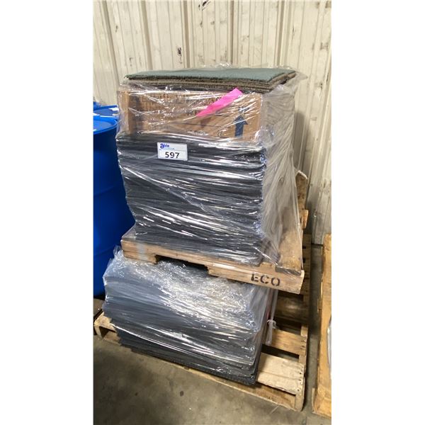 2 SMALL PALLETS OF ASSORTED COMMERCIAL CARPET TILES