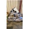 Image 1 : PALLET OF PATIO UMBRELLA STANDS, TRADESHOW BAGS, ASSORTED TILE, RUBBER COMMERCIAL BASEBOARD & MORE