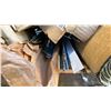 Image 5 : PALLET OF ASSORTED TILES, DROP CEILING BRACKETS, RUBBER COMMERCIAL BASEBOARD & SOUND PROOF UNDERLAY