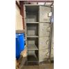 Image 2 : GLOBAL INDUSTRIAL GREY METAL 4 DOOR COMMERCIAL STORAGE LOCKER SECTION 18"W X 18"D X 77"H