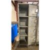 Image 2 : GLOBAL INDUSTRIAL GREY METAL 4 DOOR COMMERCIAL STORAGE LOCKER SECTION 18"W X 18"D X 77"H