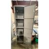 Image 2 : SALSBURY INDUSTRIES GREY METAL 4 DOOR COMMERCIAL STORAGE LOCKER SECTION 18"W X 18"D X 78"H