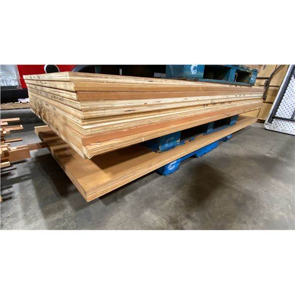 PALLET OF 12 SHEETS OF  4' X 8' GLUE LAMINATE DOUGLAS FIR CONSTRUCTION WOOD *MUST TAKE ALL*