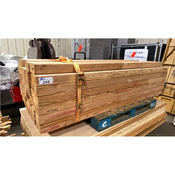 PALLET OF 40 ASSORTED LENGTH 3' X 6' GLUE LAMINATE DOUGLAS FIR CONSTRUCTION WOOD *MUST TAKE ALL*