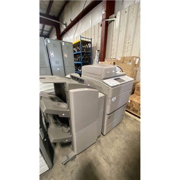 CANON IMAGERUNNER ADVANCED COMMERCIAL ALL-IN-ONE COPIER WORK CENTER WITH TOUCH SCREEN DISPLAY &
