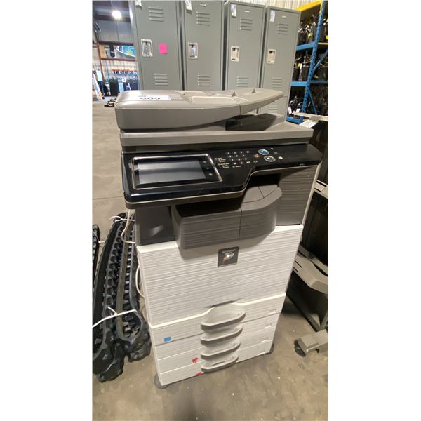 SHARP MX-3115 COMMERCIAL ALL-IN-ONE COPIER WORK CENTER WITH USB INPUT & TOUCH SCREEN DISPLAY