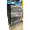 Image 2 : PALLET OF BLACK PLASTIC STORAGE SHELVING PARTS *MUST TAKE ALL ON PALLET*