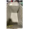 Image 3 : STACK OF 15 GREY PLASTIC COMMERCIAL FOLD TOP STACKING STORAGE BINS
