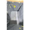 Image 3 : STACK OF 15 GREY PLASTIC COMMERCIAL FOLD TOP STACKING STORAGE BINS