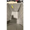 Image 3 : STACK OF 15 GREY PLASTIC COMMERCIAL FOLD TOP STACKING STORAGE BINS