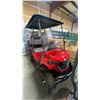 Image 4 : GC22S 4-SEAT ELECTRIC GOLF CART *RED* 43KM TOP SPEED, REAR WHEEL DRIVE, 9" MULTIMEDIA SYSTEM,