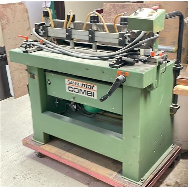 GANNOMAT COMBI PNEUMATIC INDUSTRIAL 4 HEAD BORING MACHINE