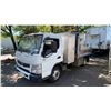 Image 1 : 2015 MITSUBISHI FUSO FE180, 2DR DUMP TRUCK, WHITE, VIN JL6CRE1A5FK001060,