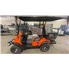 Image 5 : GC22S 4-SEAT ELECTRIC GOLF CART *ORANGE* 43KM TOP SPEED, REAR WHEEL DRIVE, 9" MULTIMEDIA SYSTEM,