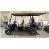 Image 5 : GC42S 6-SEAT ELECTRIC GOLF CART *BLACK* 43KM TOP SPEED, REAR WHEEL DRIVE, 9" MULTIMEDIA SYSTEM,
