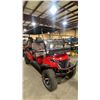 Image 4 : GC42S 6-SEAT ELECTRIC GOLF CART *RED* 43KM TOP SPEED, REAR WHEEL DRIVE, 9" MULTIMEDIA SYSTEM,
