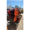 Image 3 : SDLOOL SL36C ORANGE STAND ON GAS POWERED MINI SKID STEER LOADER WITH TRACKS, 13.5 HP, 420CC ENGINE,