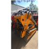 Image 3 : SDLOOL SL360T YELLOW STAND ON GAS POWERED MINI SKID STEER LOADER WITH TRACKS, 13.5 HP, 420CC ENGINE,