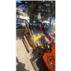Image 4 : SDLOOL SL360T YELLOW STAND ON GAS POWERED MINI SKID STEER LOADER WITH TRACKS, 13.5 HP, 420CC ENGINE,