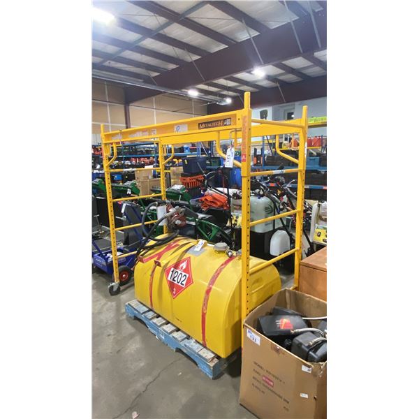 METALTECH 6' MOBILE DRYWALLER'S SCAFFOLDING WITH 1,100 LB LOAD CAPACITY *NO WALK BOARD*