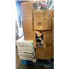 Image 9 : PALLET OF ASSORTED TILE, VINYL FLOORING, CEILING TILES & STEEL FITTINGS