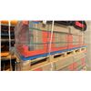 Image 2 : SKLP SK-HJ6 INDUSTRIAL 40' L BLUE / ORANGE 6 SECTION HEAVY DUTY METAL STORAGE SHELVING