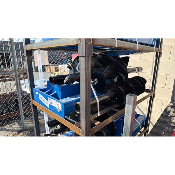 GIYI B-SM-LXZ  INDUSTRIAL HYDRAULIC 3PC SKID STEER AUGER ATTACHMENT SET