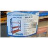 Image 1 : SKLP SK-HJ6 INDUSTRIAL 40' L BLUE / ORANGE 6 SECTION HEAVY DUTY METAL STORAGE SHELVING