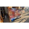 Image 3 : SKLP SK-HJ6 INDUSTRIAL 40' L BLUE / ORANGE 6 SECTION HEAVY DUTY METAL STORAGE SHELVING