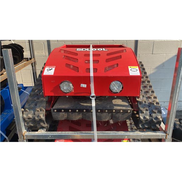 MMS MODEL 800 REMOTE CONTROLLED GAS POWERED LAWN MOWER WITH TRACKS