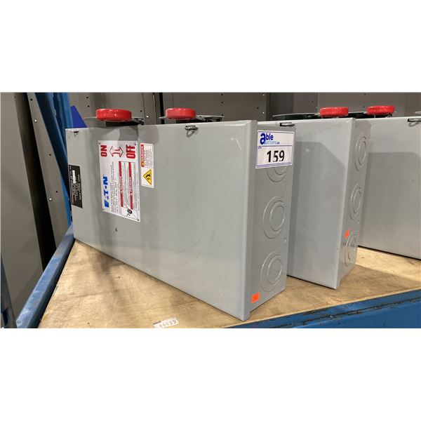 2 EATON HEAVY DUTY ELECTRIC INDUSTRIAL 100 AMP SAFETY SHUT-OFF SWITCHES
