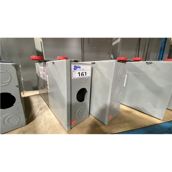 2 EATON HEAVY DUTY ELECTRIC INDUSTRIAL 100 AMP SAFETY SHUT-OFF SWITCHES
