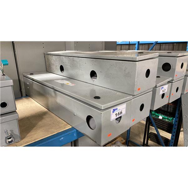3 HAMMOND MANUFACTURING HEAVY DUTY ELECTRIC INDUSTRIAL 225 AMP JUNCTION BOXES