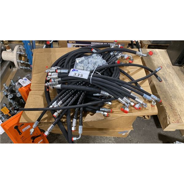 GIYI INDUSTRIAL MINI EXCAVATOR ASSORTED REPLACEMENT HYDRAULIC LINES / CAPS