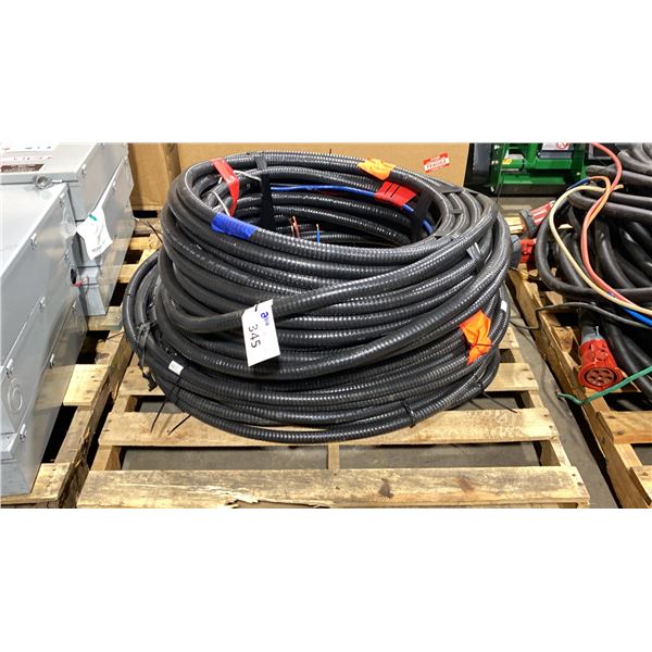PALLET OF HEAVY DUTY INDUSTRIAL POWER DISTRIBUTION CABLING