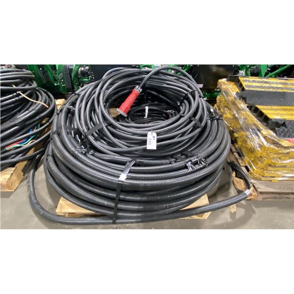 PALLET OF HEAVY DUTY INDUSTRIAL POWER DISTRIBUTION CABLING