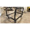 Image 1 : BLACK METAL 33"W X 44"L X 32"H PNEUMATIC TIRE INDUSTRIAL PANEL CART WITH REMOVABLE SIDES