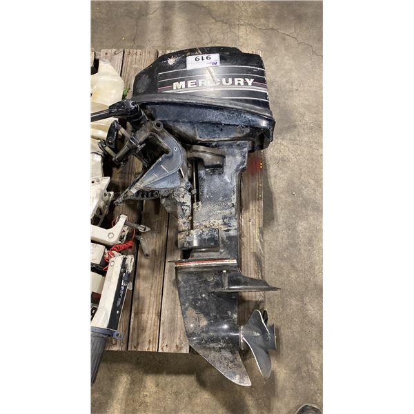 MERCURY 6 GAS POWERED OUTBOARD BOAT MOTOR WITH TILLER ARM